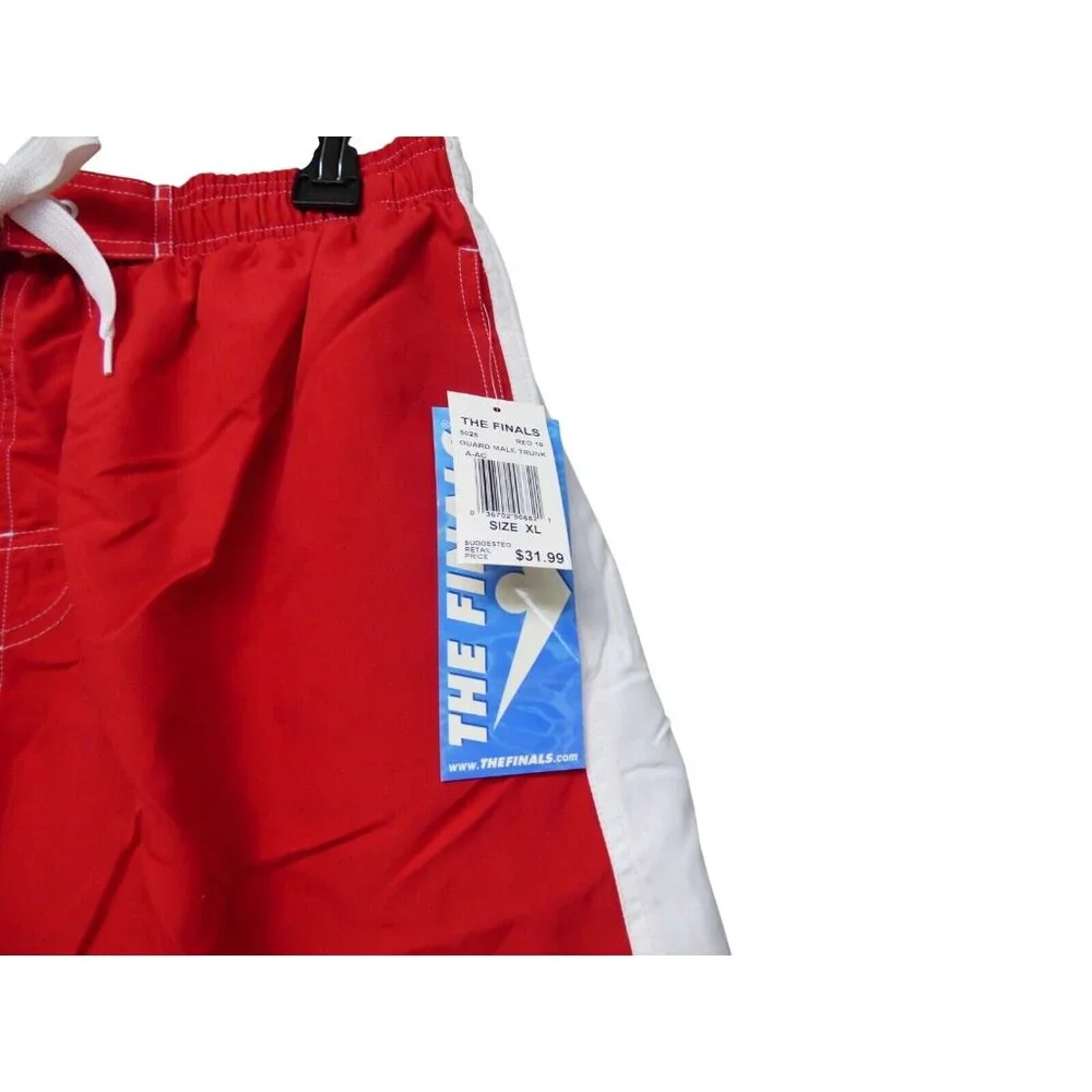 TYR The Finals Guard Male Trunks, Red, XL